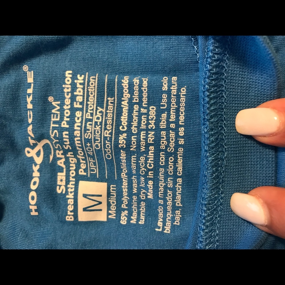Hook & Tackle UV Performance Rash Guard, new - Picture 3 of 3